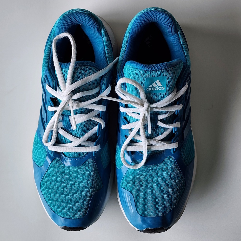 Adidas Duramo Running Shoes Womens 9 Cloudfoam Athletic Sneakers Turquoise Shoes - Picture 5 of 16